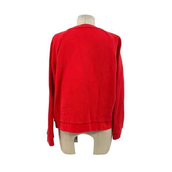 WHISTLES Cest La Vie Sweatshirt Top Red Size‎ Medium - Picture 8 of 11